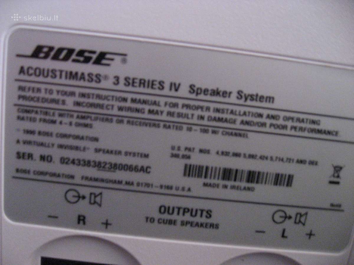 Garso koloneles Bose Acoustimass 3 - nuotraukos Nr. 7