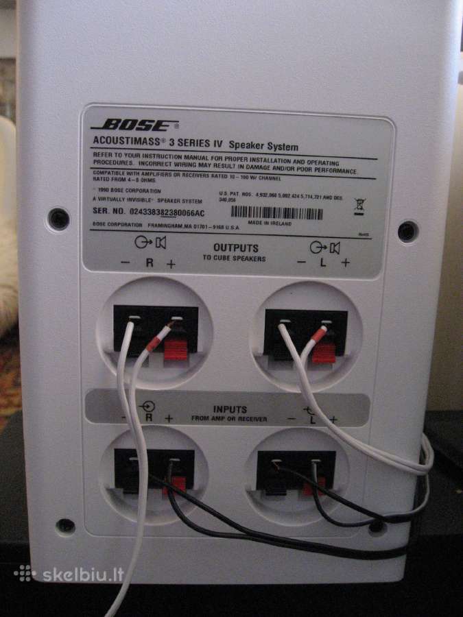 Garso koloneles Bose Acoustimass 3 - nuotraukos Nr. 10
