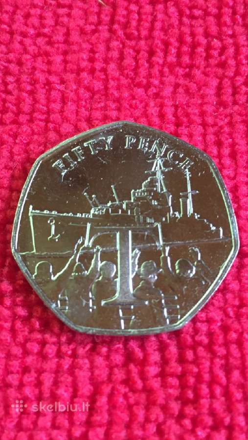 Moneta Isle of man 2020m. 50 pensu, cu-ni