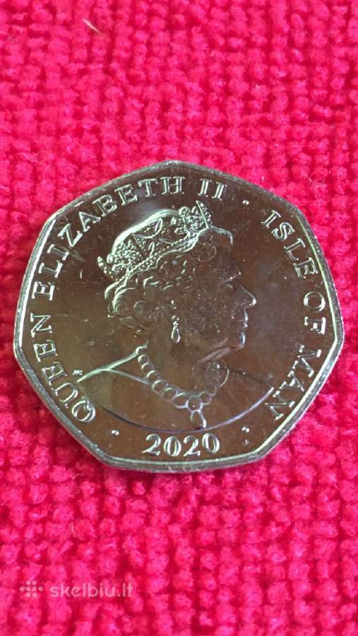 Moneta Isle of man 2020m. 50 pensu, cu-ni - nuotraukos Nr. 2
