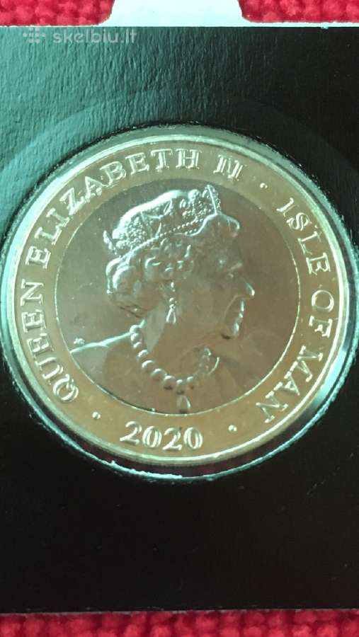 Moneta Isle of man 2020m, 2 svarai, cu-ni - nuotraukos Nr. 2