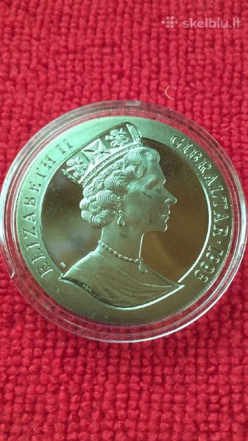 Moneta Gibraltar 1993m. 1 krona, ci-ni - nuotraukos Nr. 2