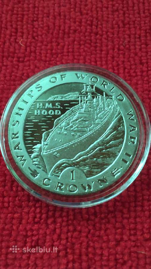 Moneta Gibraltar 1993m. 1 krona, ci-ni
