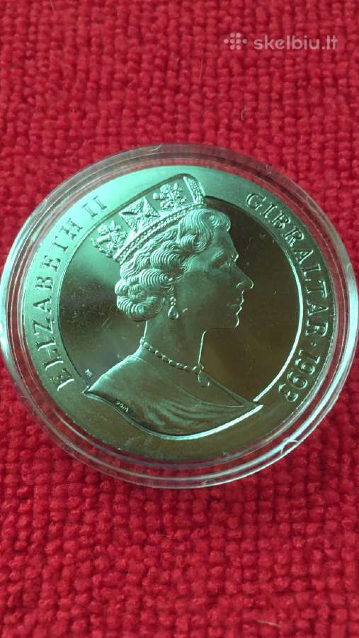 Moneta Gibraltar 1993m. 1 krona, ci-ni - nuotraukos Nr. 2