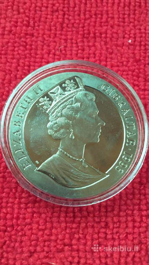 Moneta Gibraltar 1993m. 1 krona, ci-ni - nuotraukos Nr. 2