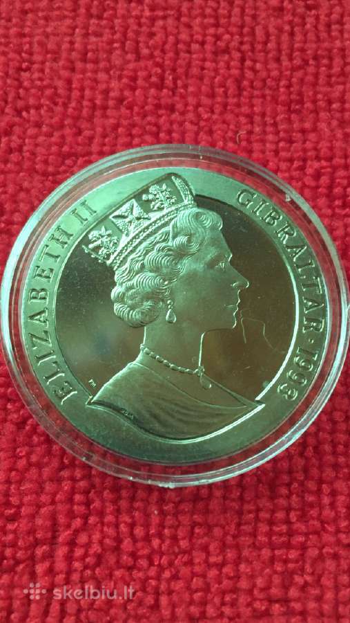 Moneta Gibraltar 1993m. 1 krona, ci-ni - nuotraukos Nr. 2
