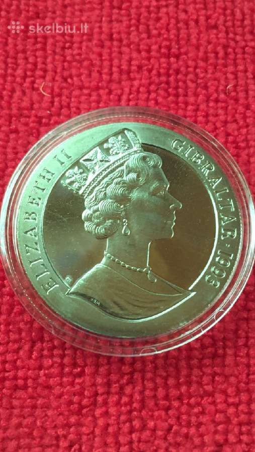 Moneta Gibraltar 1993m. 1 krona, ci-ni - nuotraukos Nr. 2
