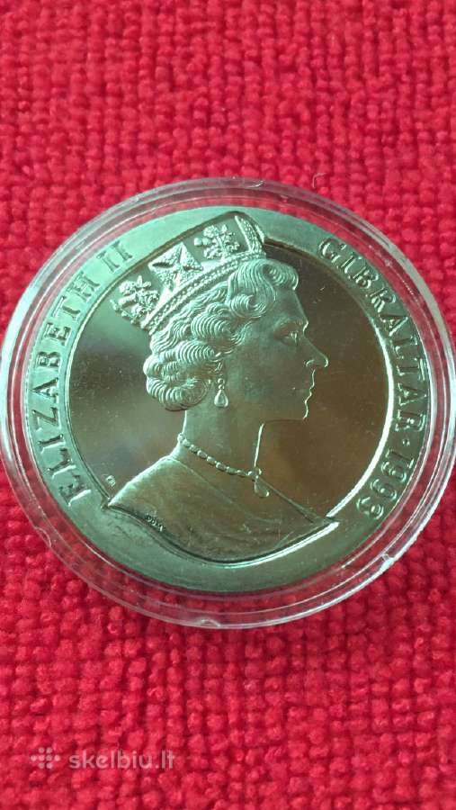 Moneta Gibraltar 1993m. 1 krona, ci-ni - nuotraukos Nr. 2