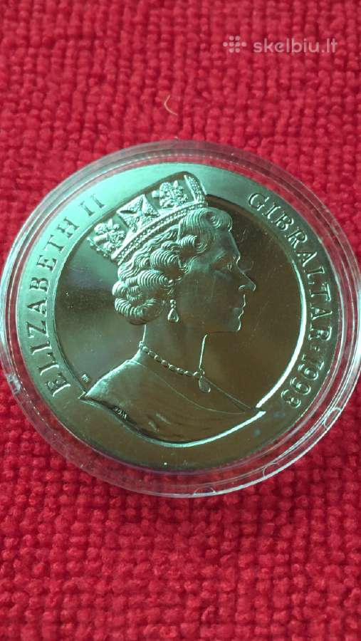 Moneta Gibraltar 1993m. 1 krona, ci-ni - nuotraukos Nr. 2