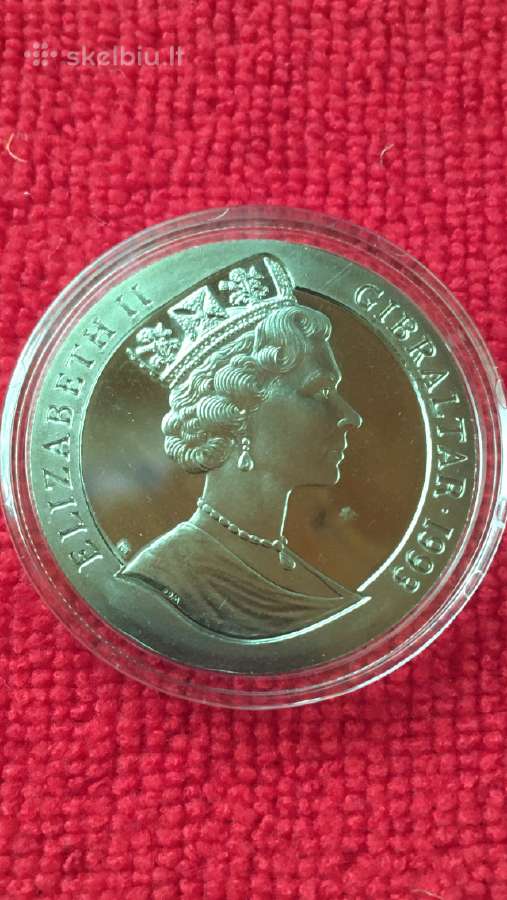 Moneta Gibraltar 1993m. 1 krona, ci-ni - nuotraukos Nr. 2