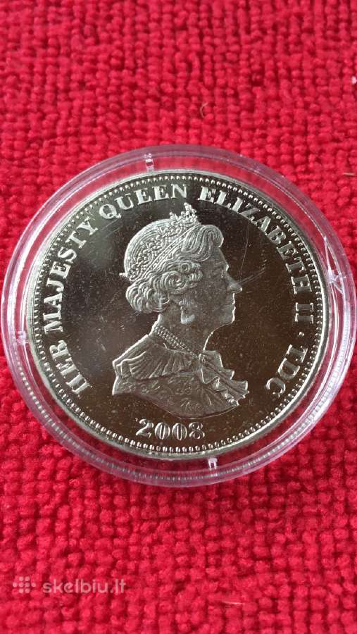Moneta Tdc 2008m.1 krona, cu-ni - nuotraukos Nr. 2