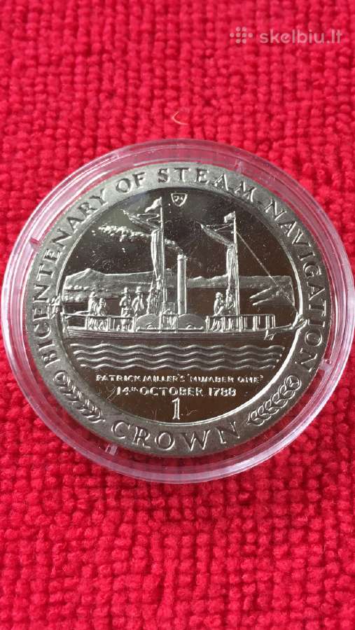 Moneta Isle of man 1988m. 1 krona, cu-ni