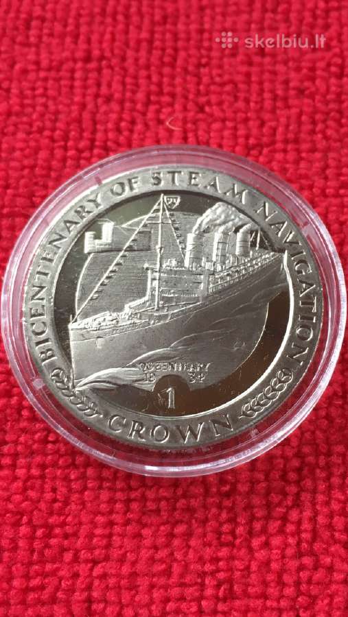 Moneta Isle of man 1988m. 1 krona, cu-ni