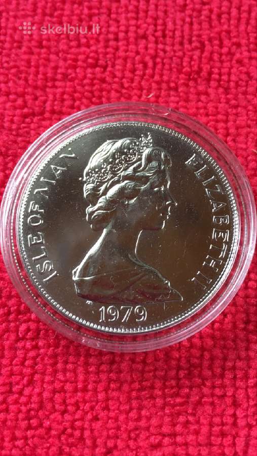 Moneta Isle of man 1989m. 1 krona, cu-ni - nuotraukos Nr. 2