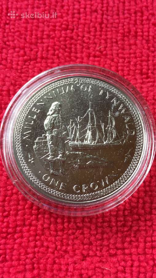 Moneta Isle of man 1989m. 1 krona, cu-ni