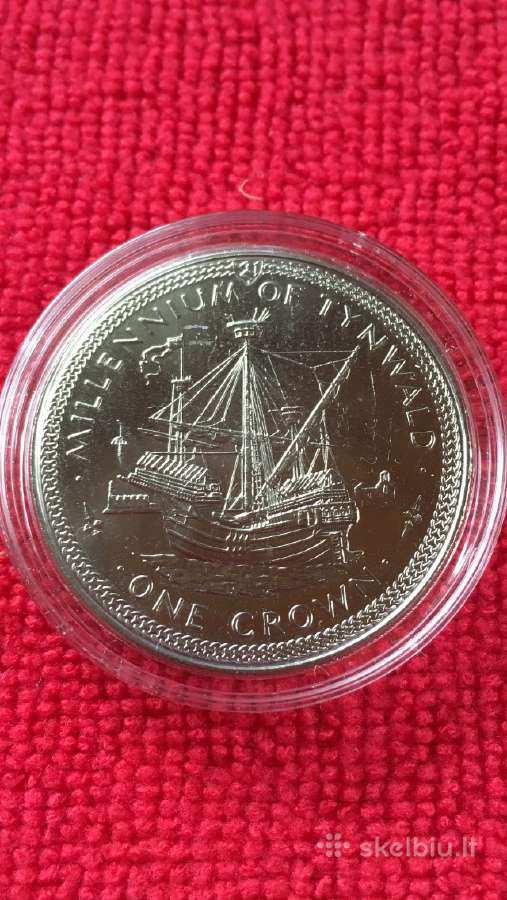 Moneta Isle of man 1989m. 1 krona, cu-ni
