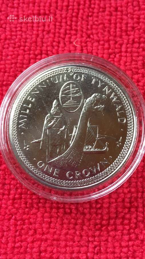 Moneta Isle of man 1989m. 1 krona, cu-ni