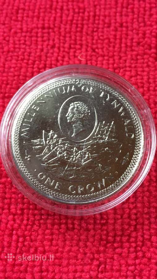Moneta Isle of man 1989m. 1 krona, cu-ni