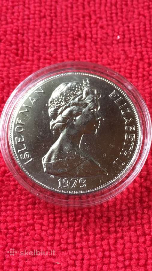 Moneta Isle of man 1989m. 1 krona, cu-ni - nuotraukos Nr. 2