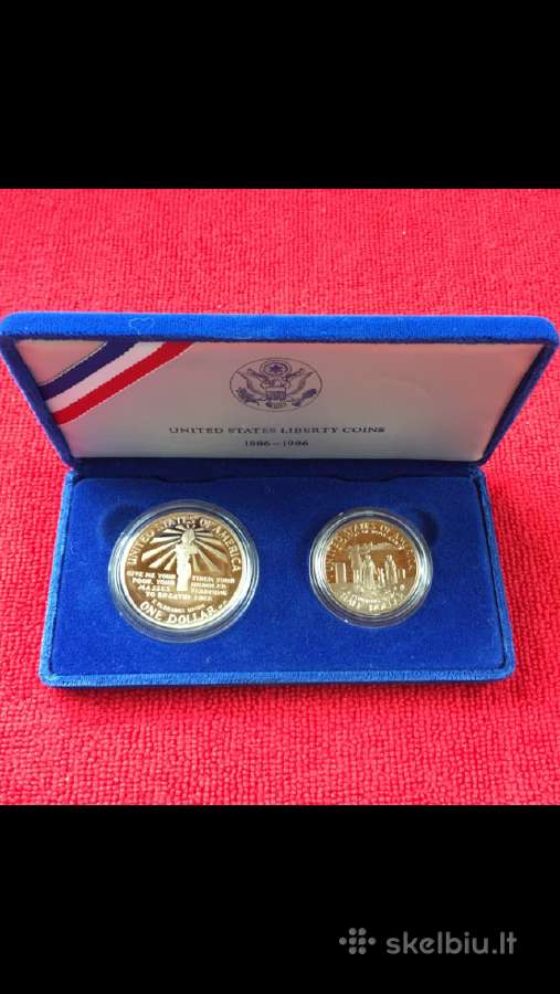 Monetos Usa 1986m, 1 dollar ir 50 centu - nuotraukos Nr. 2