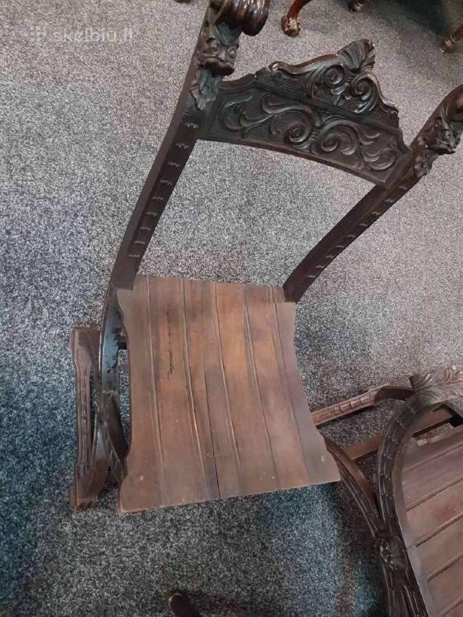 Senovinis komplektas . Sofa , stalas , krėslai. - nuotraukos Nr. 3