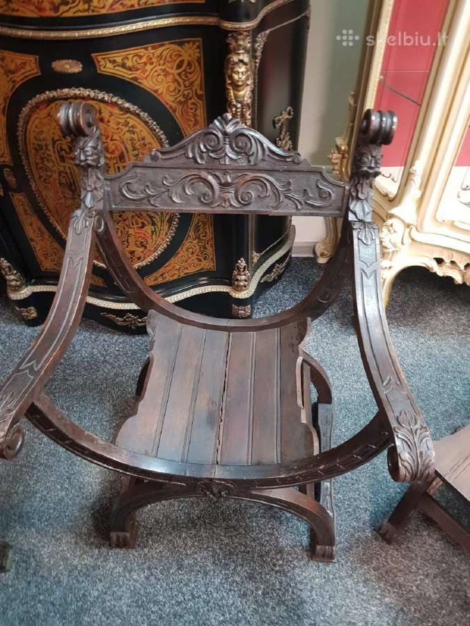 Senovinis komplektas . Sofa , stalas , krėslai. - nuotraukos Nr. 6