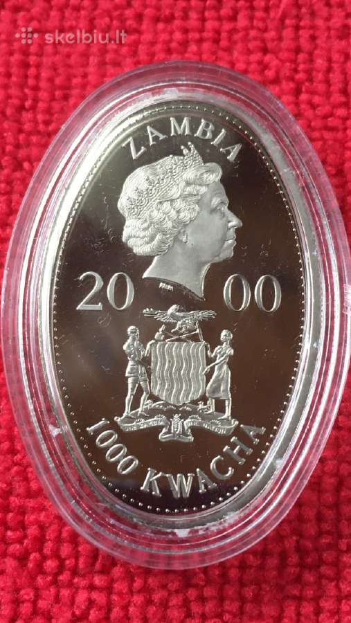Moneta Zambia 2000m. 1000 kwacha, cu-ni - nuotraukos Nr. 2