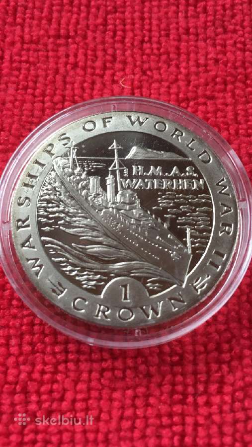 Moneta Gibraltar 1993m. 1 krona, cu-ni