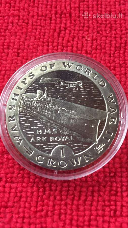 Moneta Gibraltar 1993m. 1 krona, cu-ni