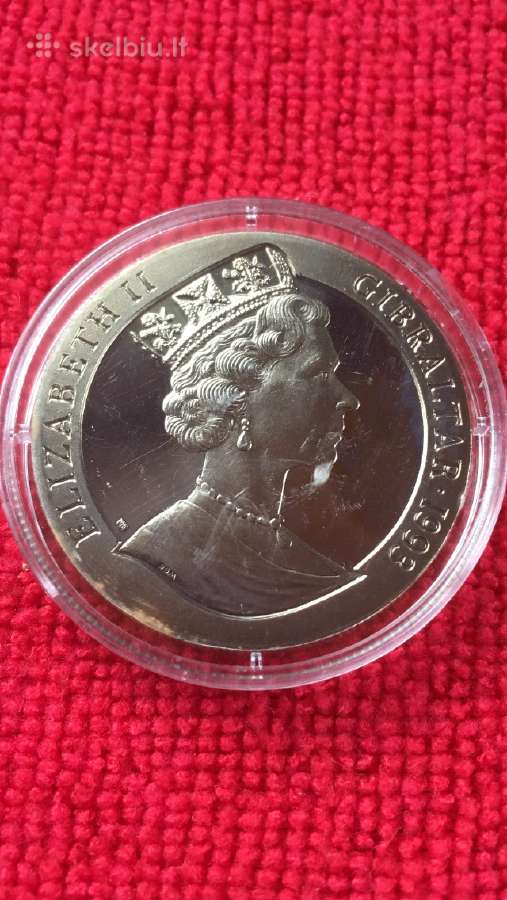 Moneta Gibraltar 1993m. 1 krona, cu-ni - nuotraukos Nr. 2