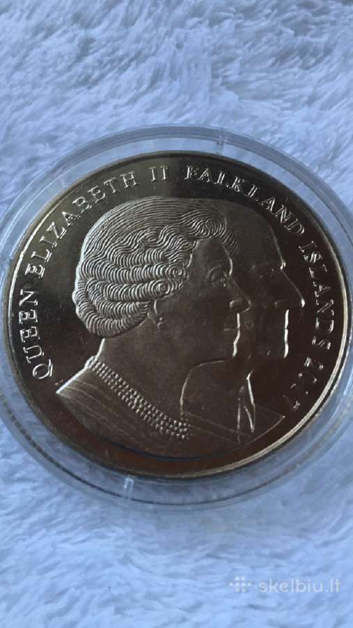 Moneta Falkland 2017m. 1 krona, cu-ni - nuotraukos Nr. 2