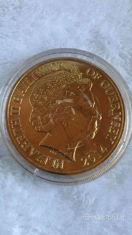 Moneta Guernsey 2014m. 50 pence, cu-ni - nuotraukos Nr. 2