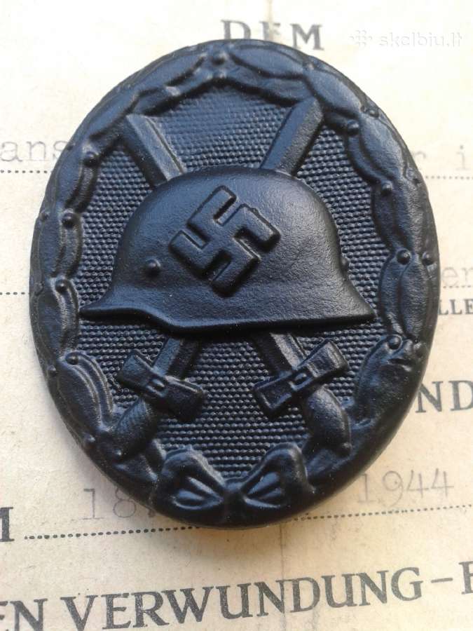 Ww2 Vokiškas Sužeidimo apdovanojimas - nuotraukos Nr. 4