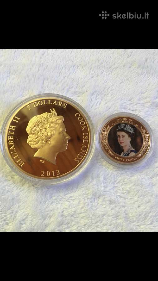 Moneta Cook i. 2013m. 5 dollars, 65mm, cu-ni - nuotraukos Nr. 3