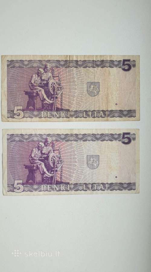 Pirkčiau 1993 m. 5 litai - nuotraukos Nr. 2