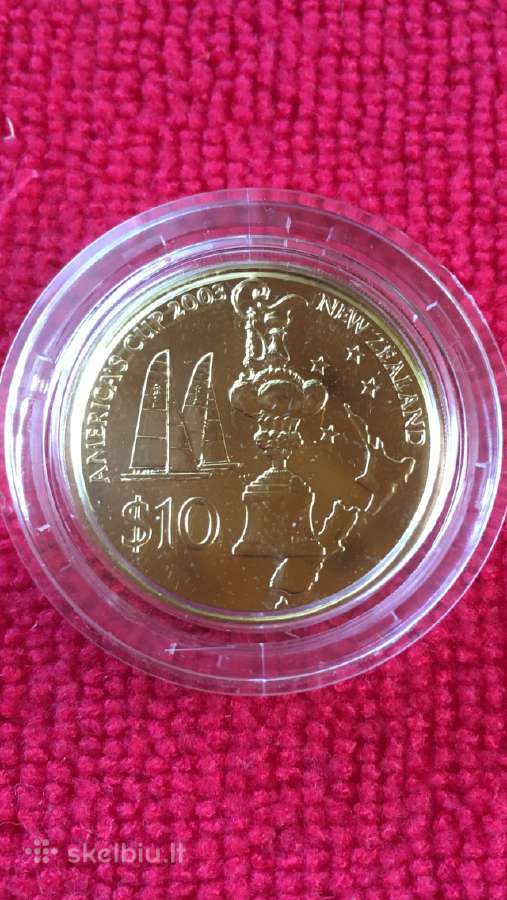 Monetos New zealand 2002m. 5 ir 10 dollars, cu-ni - nuotraukos Nr. 3