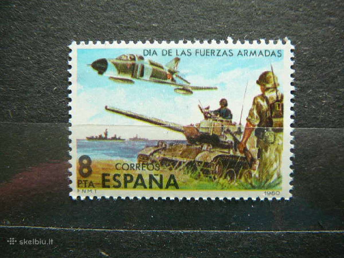 Lektuvai Tankai Laivai Armija Ispanija Mnh sp2464s