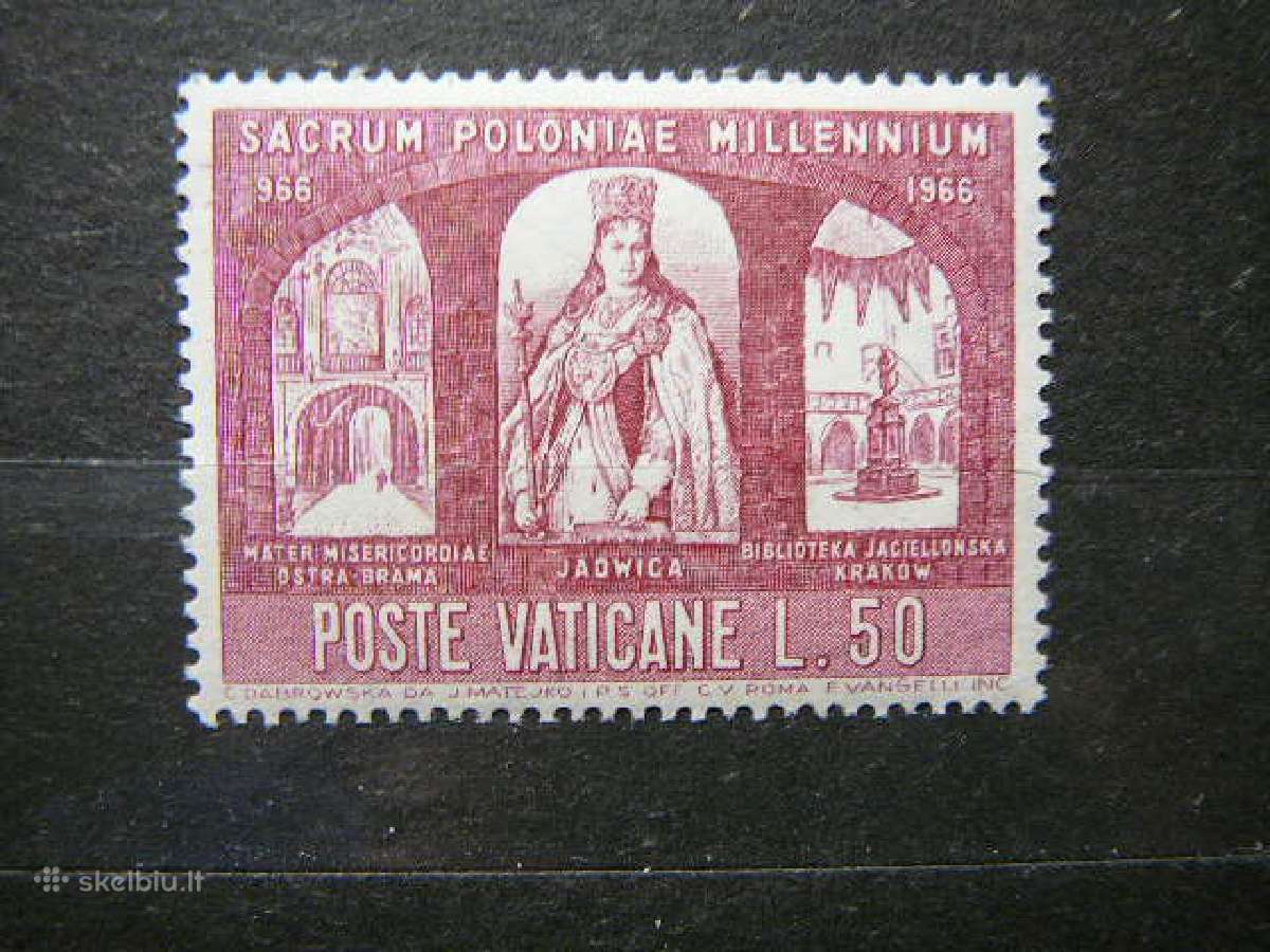 Ausros vartai Jadvyga Vatikanas Lietuva Mnh vt663s