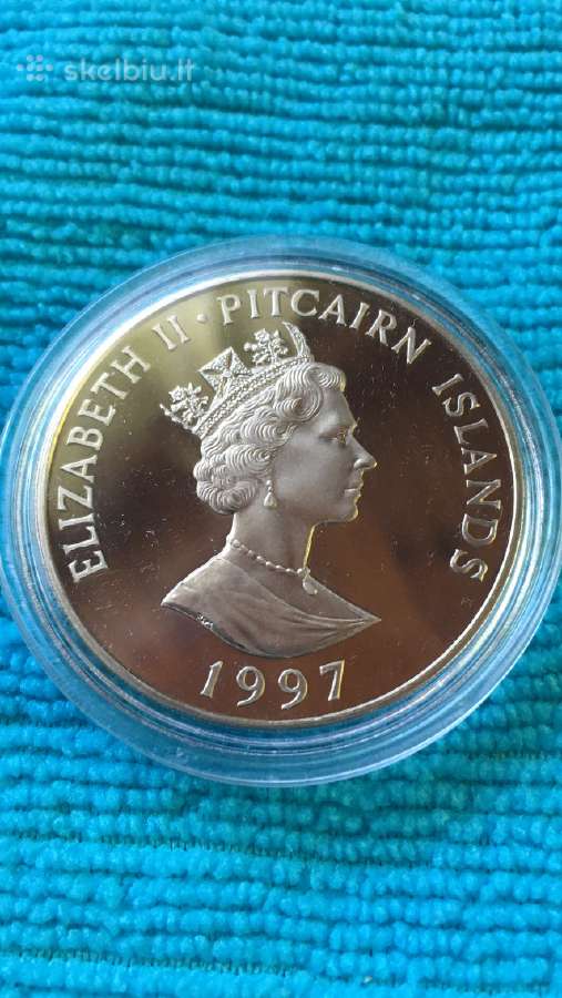Moneta Pitcairn isl, 1997m, 1 dollars, cu-ni - nuotraukos Nr. 2