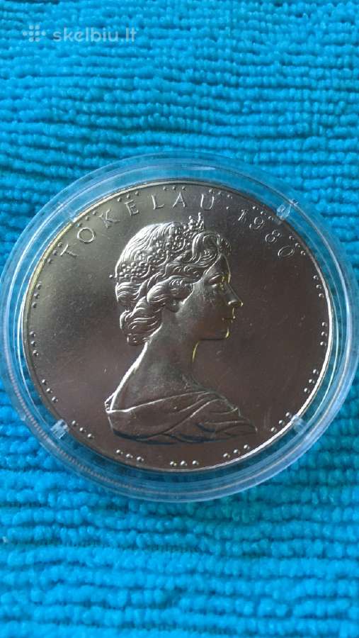 Moneta Tokelau 1980m. 1 dollar, cu-ni - nuotraukos Nr. 2