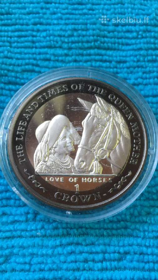 Moneta I. O. M. 2002m. 1 krona, sidabras(.925)