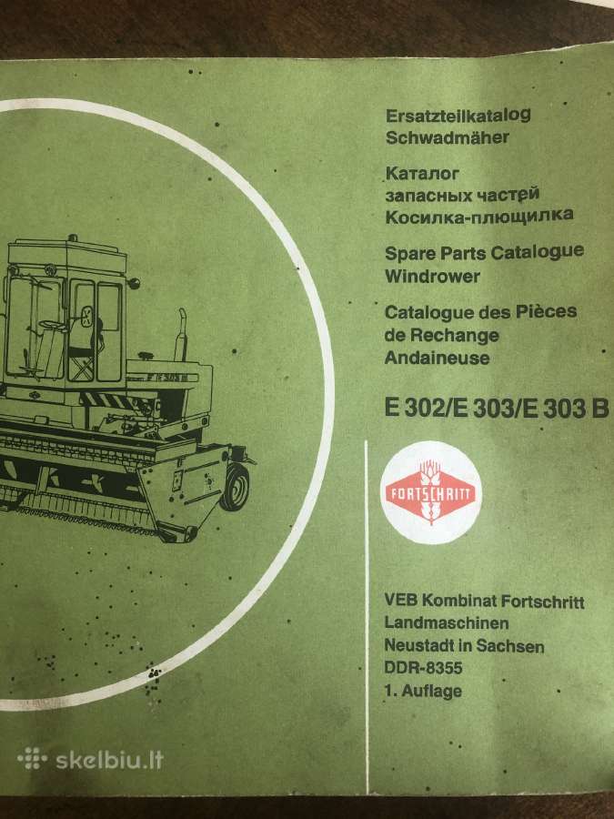 Fortschritt E302, E303, E303b atsarg. dalys