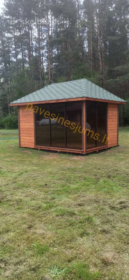 Pavėsinė 3x5 su stiklais ,įstiklintos pavėsinės - nuotraukos Nr. 3
