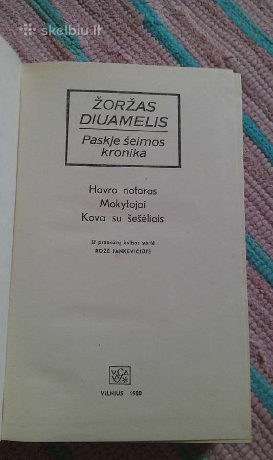 "Paskje šeimos kronika"diuamelis Žoržas1980m - nuotraukos Nr. 2