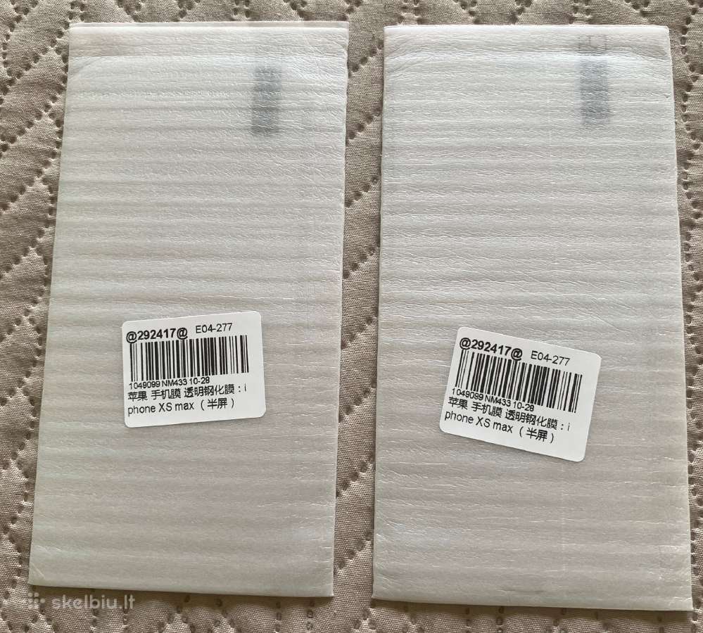 iPhone Xs ir Xs Max ekrano apsauginiai stiklukai