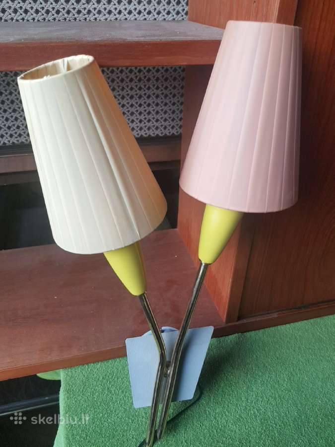 Vintažinis mid century sieninis šviestuvas-bra - nuotraukos Nr. 3