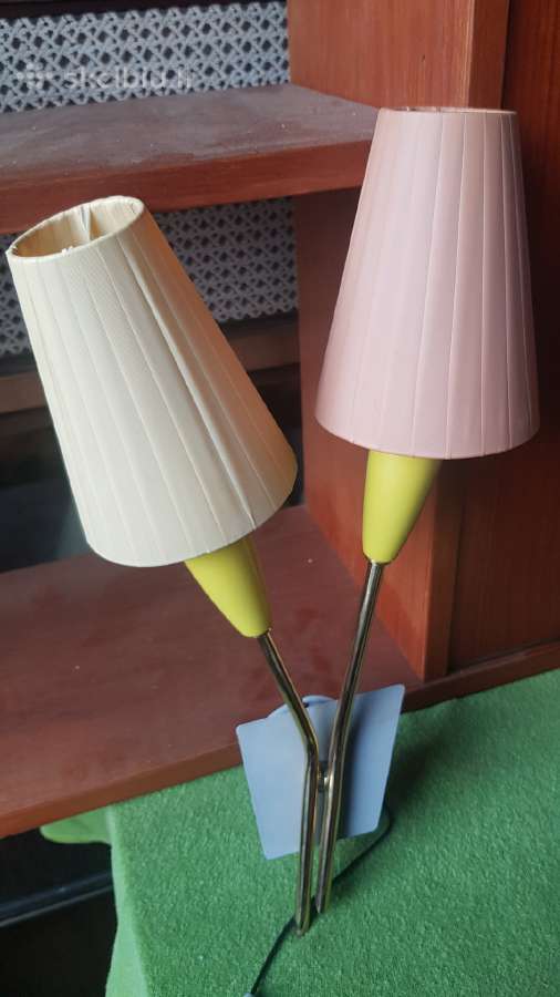 Vintažinis mid century sieninis šviestuvas-bra - nuotraukos Nr. 8
