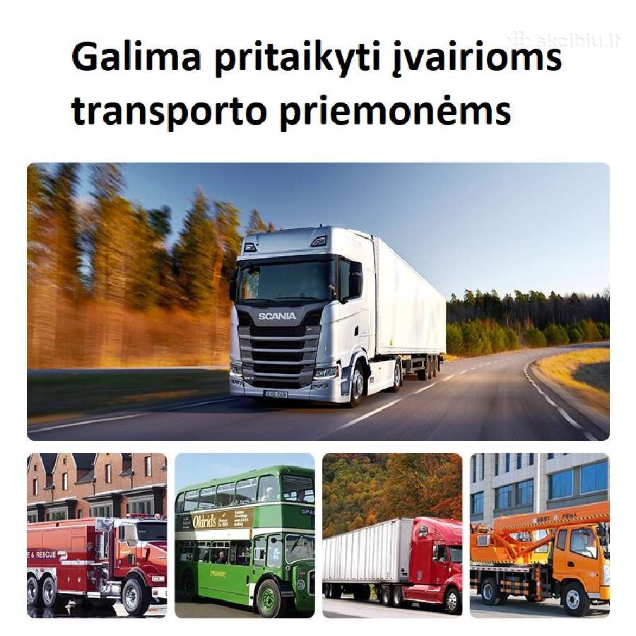 7" monitorius ir galinio vaizdo kamera HD - nuotraukos Nr. 2