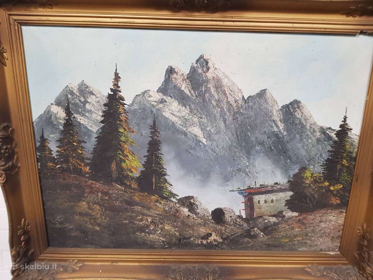 Senovinis Paveikslas 83 X 63 cm