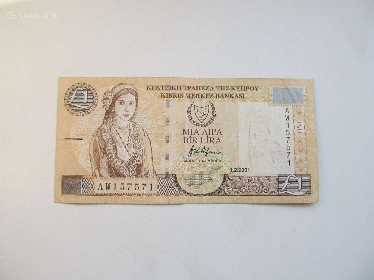 1 lira , Kipras , 2001